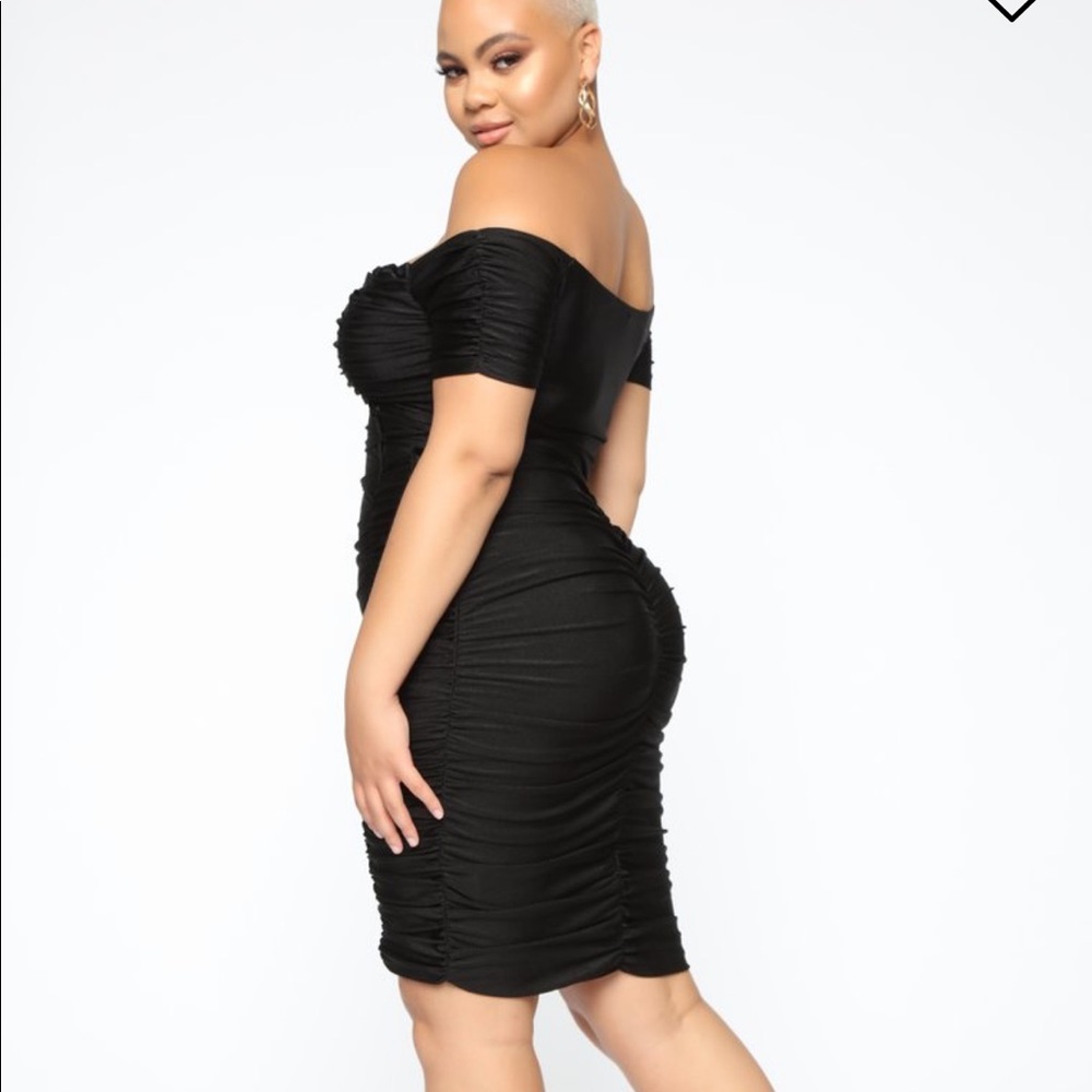 Ruched mini dress